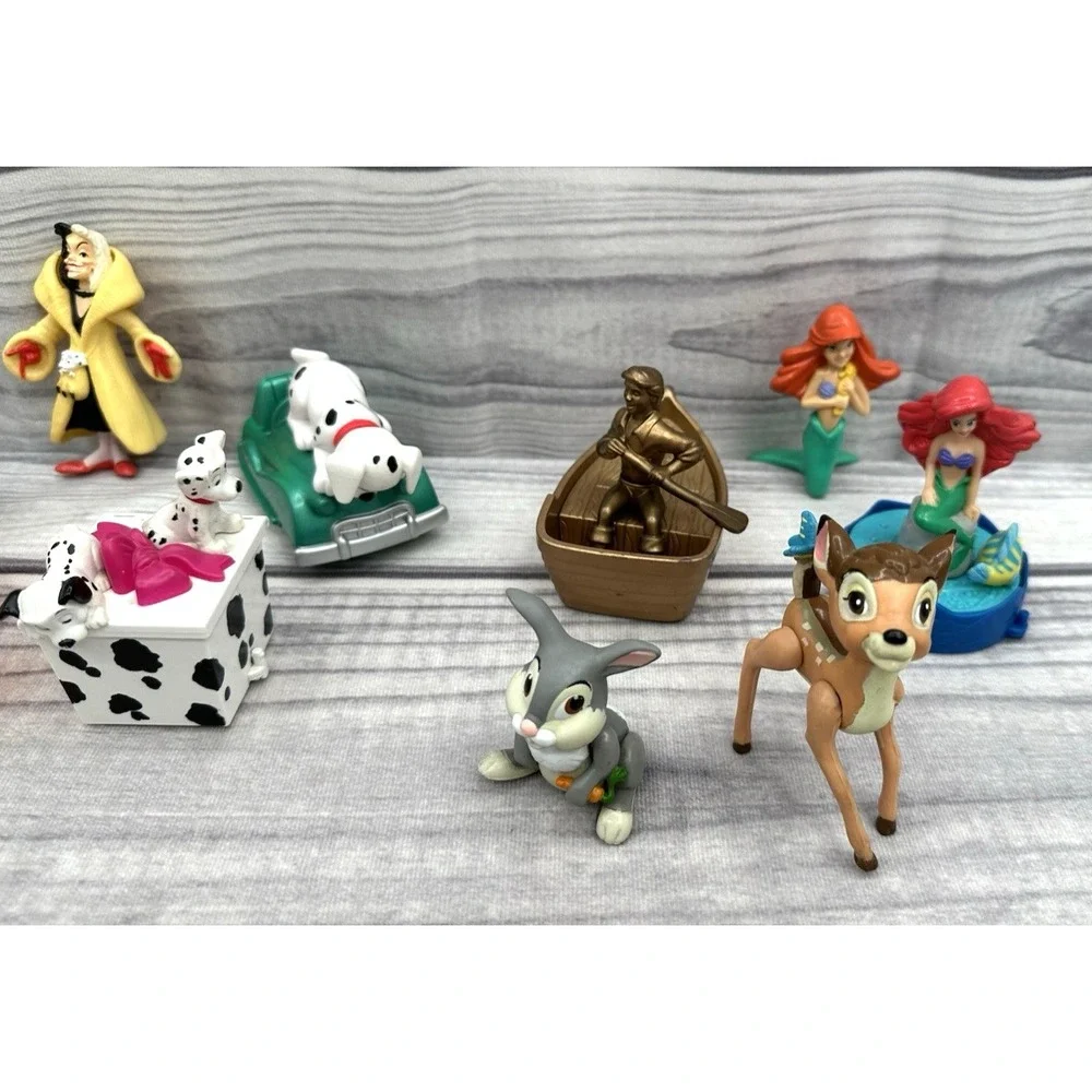 VINTAGE 80'S - 90'S MCDONALD'S HAPPY MEAL TOYS BAMBI 101 DALMATION  MERMAID  *20